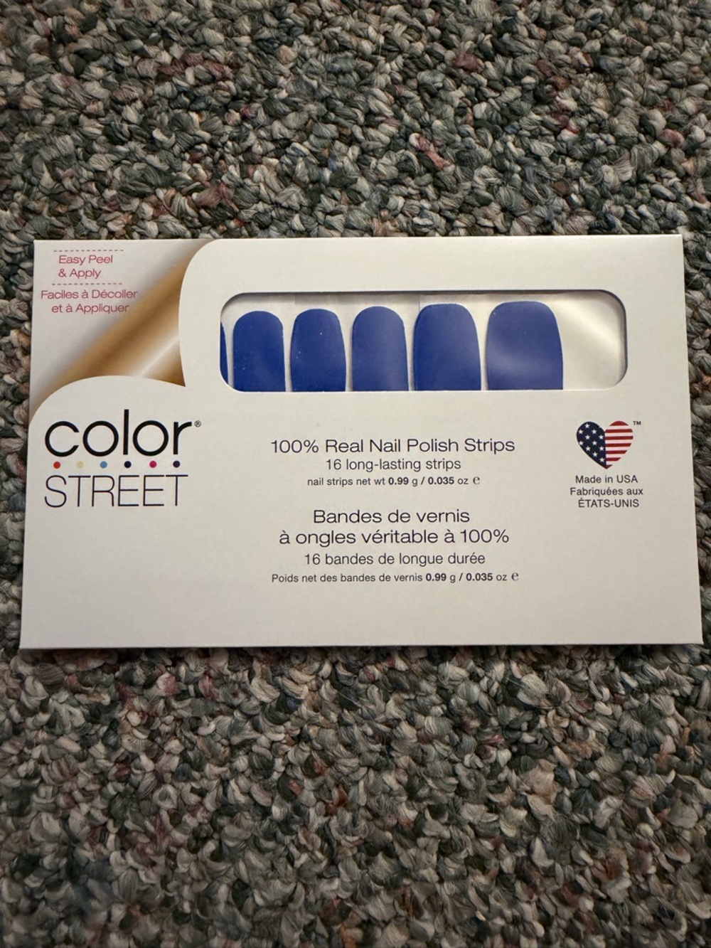 Color Street Lagoon Royal Blue Nail Polish Strips